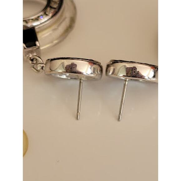 VTG Savvy by Swarovski Earrings Black Enamel and Lead Crystals Signed‎ S.A.L. - Picture 6 of 7